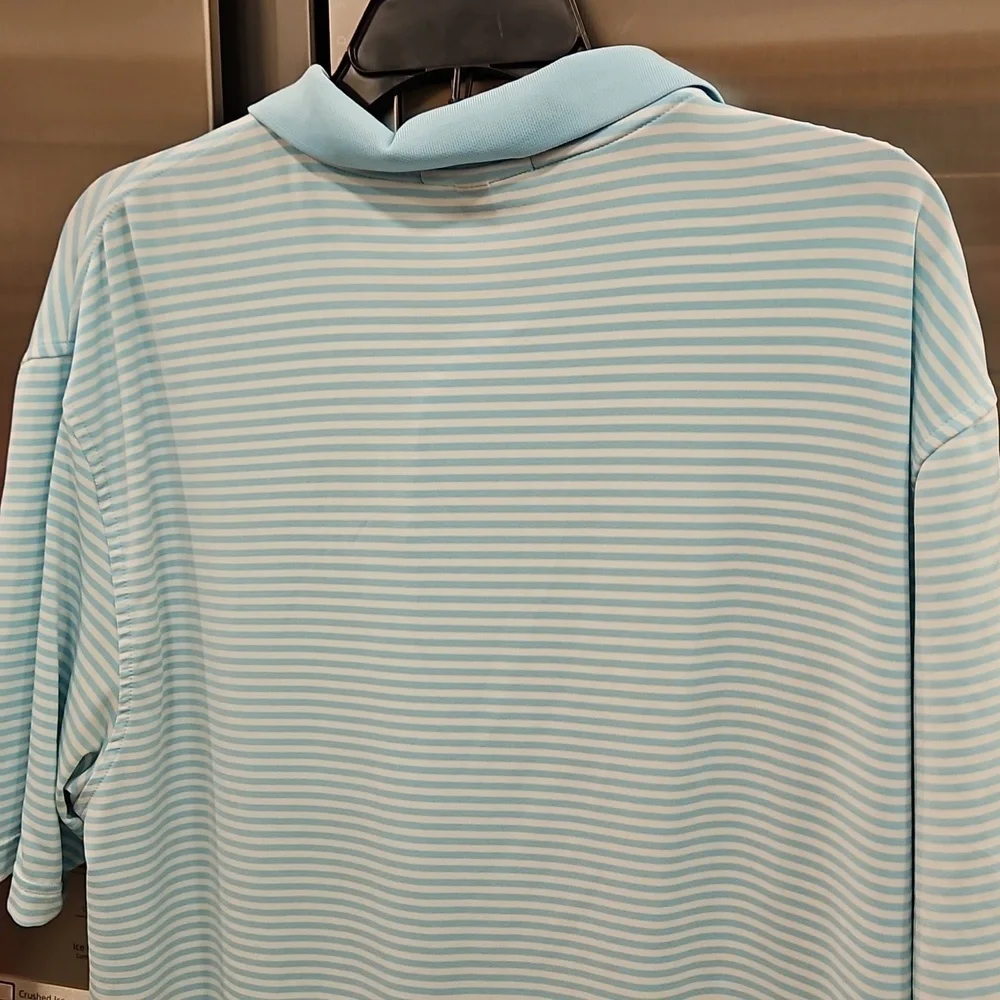 💕PETER MILLAR💕 Summer Comfort Collegiate Stripe Performance Polo ~ Medium